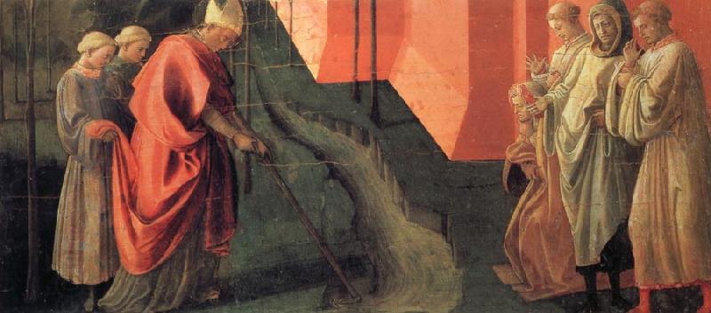 Fra Filippo Lippi St Frediano Diverts the Course of the River Serchio China oil painting art
